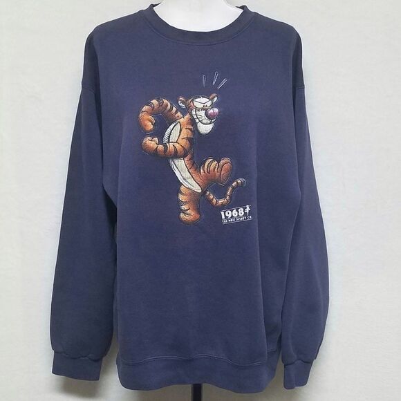 VINTAGE Tigger The Disney Store Blue Sweatshirt - Picture 4 of 12